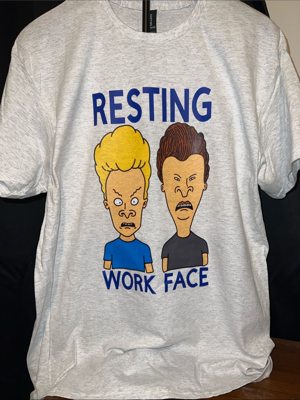 NEW! RESTING WORK FACE tshirt - Picture 2 of 4